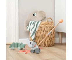 New Arrastre Madera Elphee Niños Juguetes Para Niños De 18 Meses|Juguetes Para Niños De Un Año