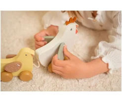 Arrastre Pollitos Little Farm FSC Niños Juguetes Para Niños De 18 Meses|Juguetes Para Niños De Un Año