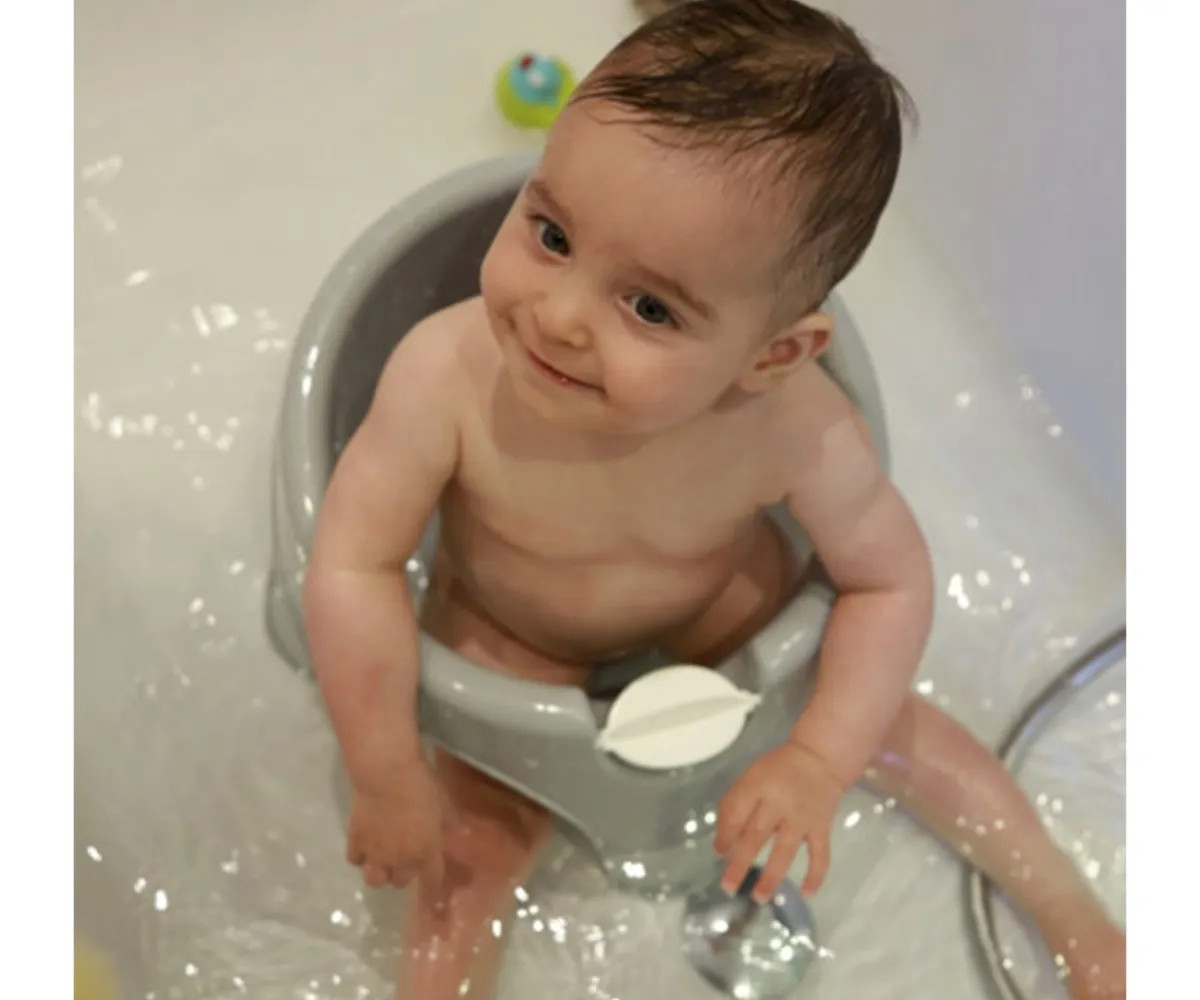 Hot Asiento Baño Aquafun Gris Niños Accesorios De Baño|Bañeras Bebé