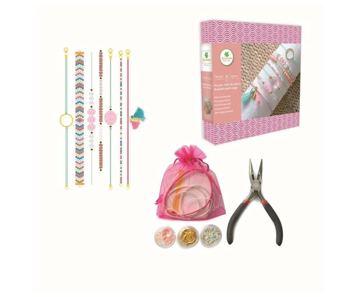 Manualidades Para Niños^Sycomore Atelier de Bijoux Pulseras Multi
