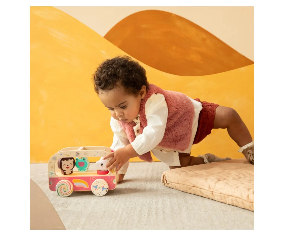 Autobús Mágico de Madera de Lena la Unicornio Niños Juguetes Niños 3 Años|Juguetes Para Niños De 18 Meses