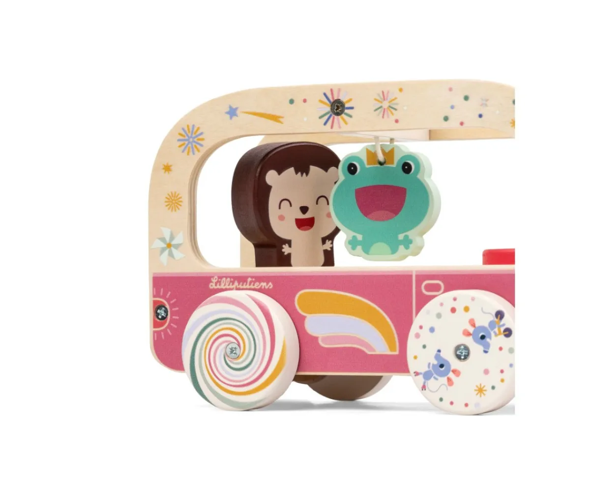 Autobús Mágico de Madera de Lena la Unicornio Niños Juguetes Niños 3 Años|Juguetes Para Niños De 18 Meses