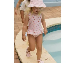 Bañadores Niños^Monnëka Bañador Cruzado con Volantes Strawberries