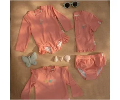 Bañadores Niños^Little Dutch Bañador Pañal Sunny Flowers Carmín