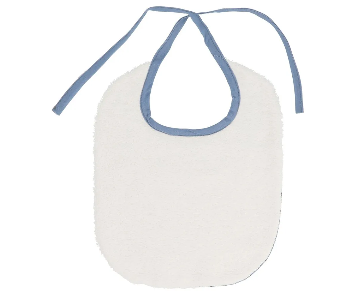 Best Babero Algodón Mini Star Blue Personalizable Baberos|Baberos Personalizados