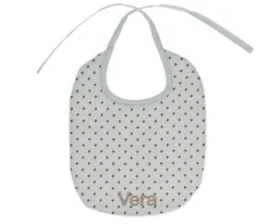 Clearance Babero Algodón Mini Star Grey Personalizable Baberos Personalizados|Baberos