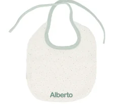 Baberos Personalizados^Cristina de Jos'h Babero Algodón Rainbow Dots Verde Personalizable