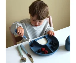 Baberos^Cam Cam Babero con Mangas Classic Stripes Blue