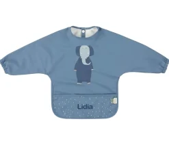 Hot Babero Con Mangas Impermeable Mr. Elephant Personalizable Baberos|Baberos Con Manga