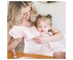 Online Babero con Mangas Impermeable Checkers Black Baberos Con Manga|Baberos Impermeables