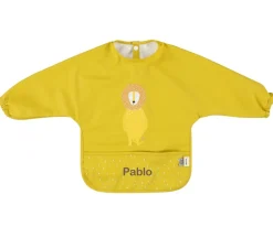 Hot Babero Con Mangas Impermeable Mr. Lion Personalizable Baberos Con Manga|Baberos