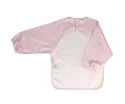 New Babero con Mangas Leaves Pink Baberos|Baberos Con Manga