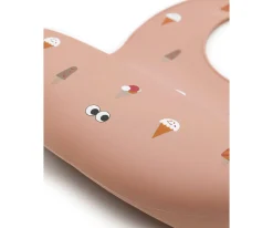 Baberos^Noui Noui Babero de Silicona Ice Cream- Rose