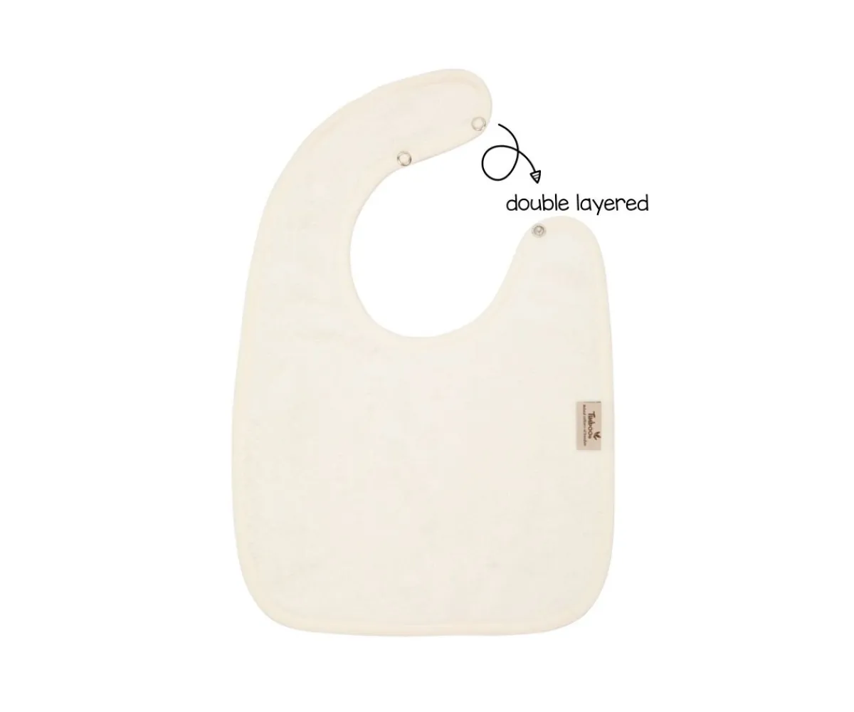 Outlet Babero Doble Daisy White Personalizable Baberos|Baberos Personalizados