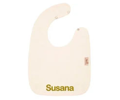 Outlet Babero Doble Daisy White Personalizable Baberos|Baberos Personalizados