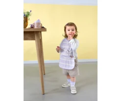 Baberos^Lassig Babero Impermeable Extra Grande Tiny Team Cat