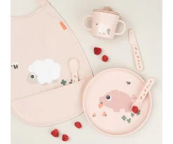 Baberos^Done by Deer Babero Pull-Over Tiny Farm Powder