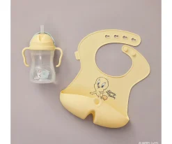 Baberos^b.box Babero Silicona Enrollable Looney Tunes