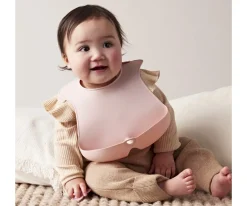 Baberos^b.box Babero Silicona Enrollable Blush