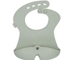 Baberos^b.box Babero Silicona Enrollable Sage