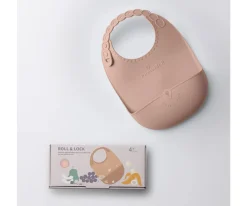 Baberos^Miniware Babero Silicona Enrollable Pink Salt