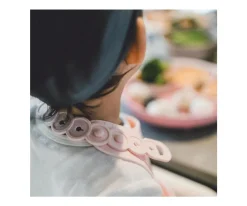 Baberos^Miniware Babero Silicona Enrollable Pink Salt