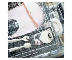 Baberos^Miniware Babero Silicona Enrollable Pink Salt