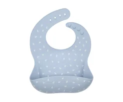 Sale Babero Silicona Leaves Blue Baberos|Colecciones Vuelta Al Cole