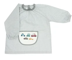 Colecciones Vuelta Al Cole^Tutete Textil Babi con Bolsillo Central Vichy Vintage Cars Personalizado