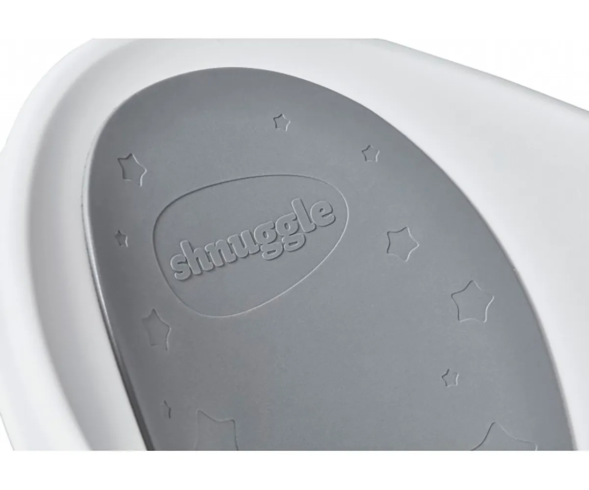 Bañeras Bebé^Shnuggle Bath Bañera Shnuggle Blanca Respaldo Gris Estrellitas