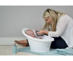 Bañeras Bebé^Shnuggle Bath Bañera Shnuggle Blanca Respaldo Gris