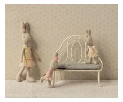 Casa De Muñecas De Madera^Maileg Banco Antiguo Off White Mini