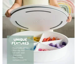 Best Bandeja Sensorial PlayTray con Compartimentos y Tapa Extraíbles Niños Otras Líneas Pedagógicas|Manualidades Para Niños