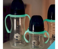 Biberones^Canpol Babies Biberón con Asas Fluorescentes Sleeping Koala Azul Personalizable