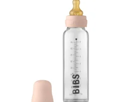 Biberones^BIBS Biberón Cristal Blush 225ml + Fundas Biberón Large