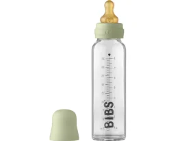 Biberones^Bibs Liberty Biberón Cristal BIBS Sage 225ml + Funda Biberón Regalo