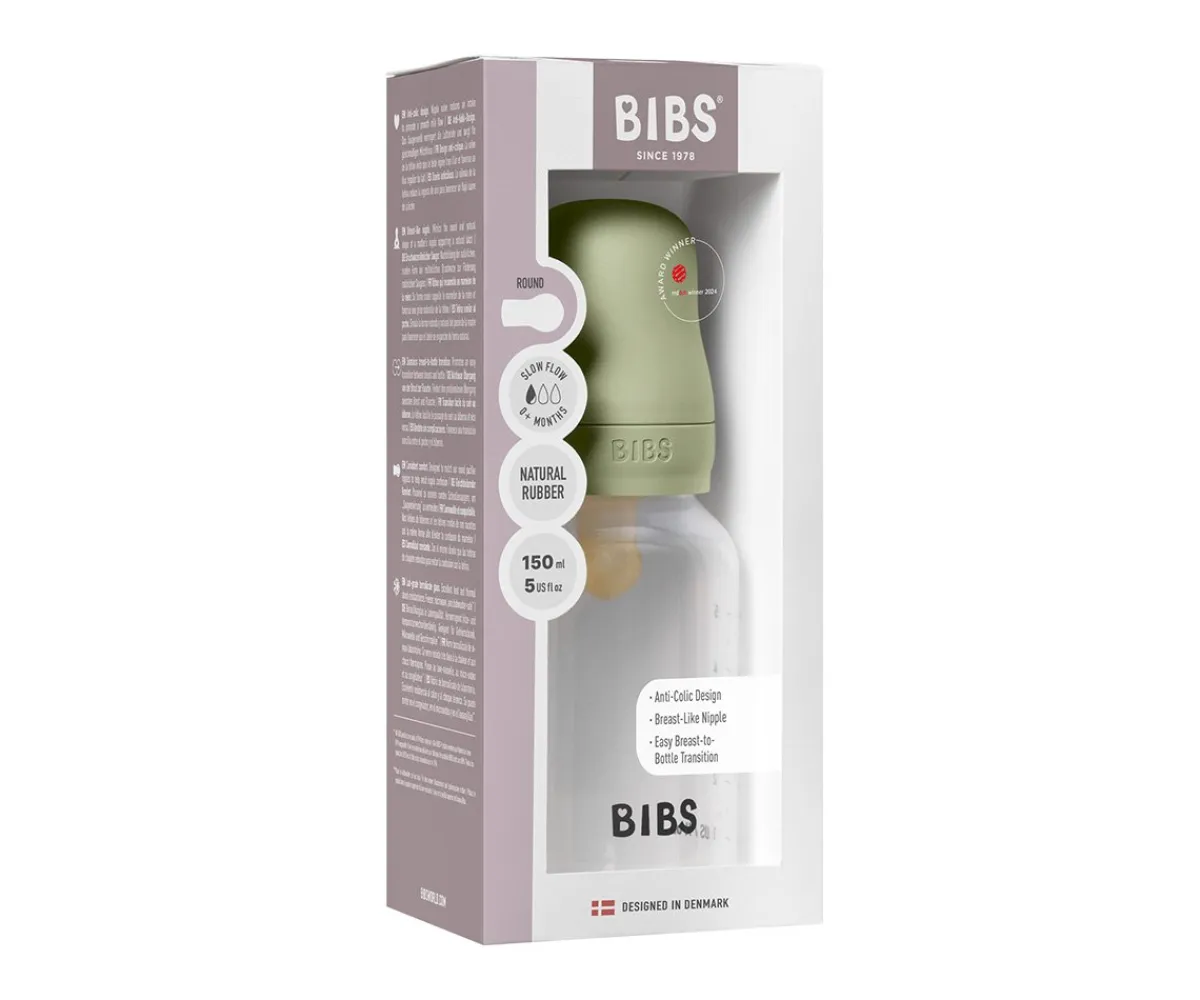 Biberones^BIBS Biberón Plástico Látex Sage 150ml