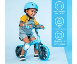 New Bicicleta sin Pedales Yvelo Junior Azul Niños Juguetes Para Niños De 18 Meses|Juguetes Niños 3 Años