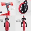 Clearance Bicicleta sin Pedales Yvelo Junior Rojo Niños Juguetes Niños 3 Años|Bicicletas Para Niños