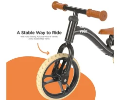 Clearance Bicicleta sin Pedales Yvelo Junior Air Negra Niños Juguetes Para Niños De 18 Meses|Bicicletas Para Niños