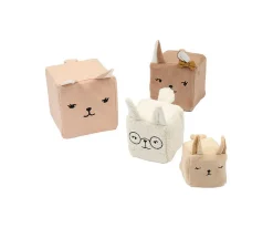 Juguetes Para Niños De Un Año^Fabelab Bloques Apilables Bunnies