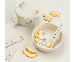 Vajilla Infantil^Done by Deer Bol Antideslizante Tiny Farm Sand