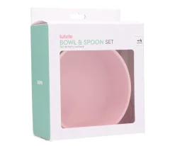 Vajilla Infantil^Tutete Bol con Ventosa + Cuchara Pink