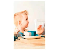 Vajilla Infantil^Grech & Co Bol con Ventosa Color Splash Desert Teal Ombre