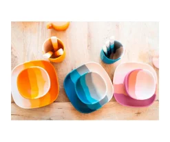 Vajilla Infantil^Grech & Co Bol con Ventosa Color Splash Mauve Rose Ombre