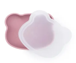 Vajilla Infantil^We Might Be Tiny Bol con Ventosa y Tapa Oso Dusty Rose