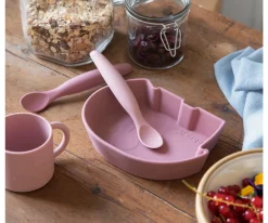 Online Bol de Silicona Fanto Vintage Rose Vajilla Infantil|Baby Led Weaning