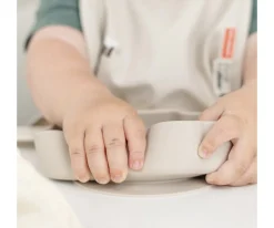 Outlet Bol Silicona Stick&Stay Sheepy Sand Baby Led Weaning|Vajilla Infantil