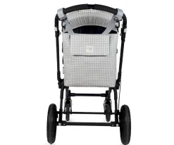 Bolsos Carro Bebé^Walking Mum Bolsa Canastilla I Love Vichy Gris