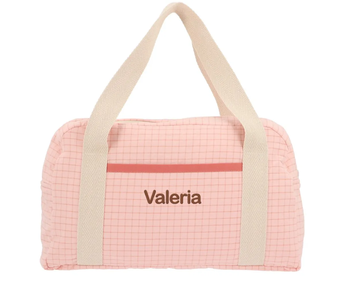 Bolsas De Deporte^Cristina de Jos'h Bolsa de Deporte Nordic Check Blush Personalizable